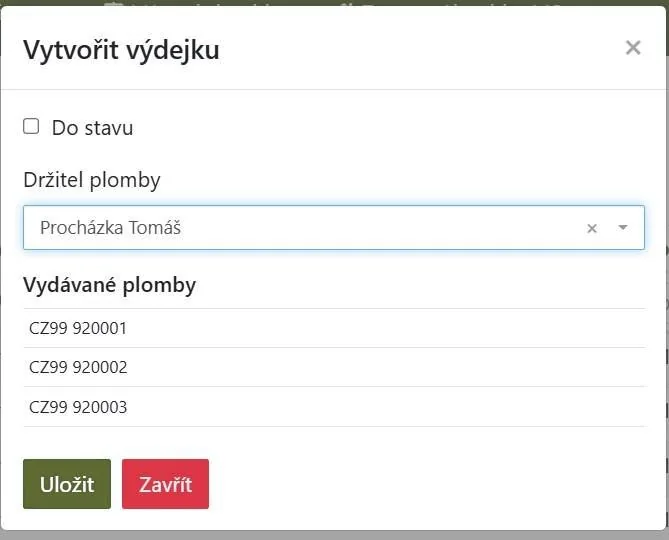 Hospodář vydá plomby