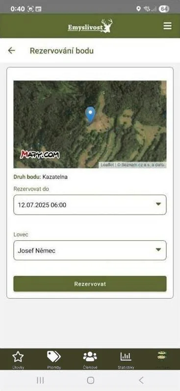 Rezervace bodu