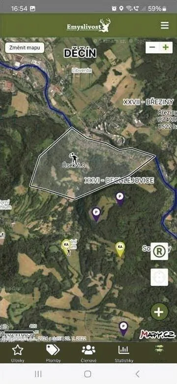 Rezervovaný lovecký úsek